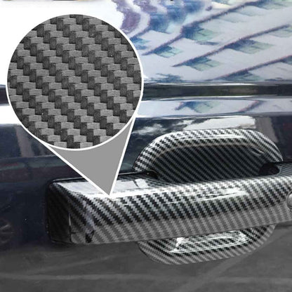 Carbon Fiber Exterior Door Handle Decor Cover Trim For 2021-2023 Ford Bronco