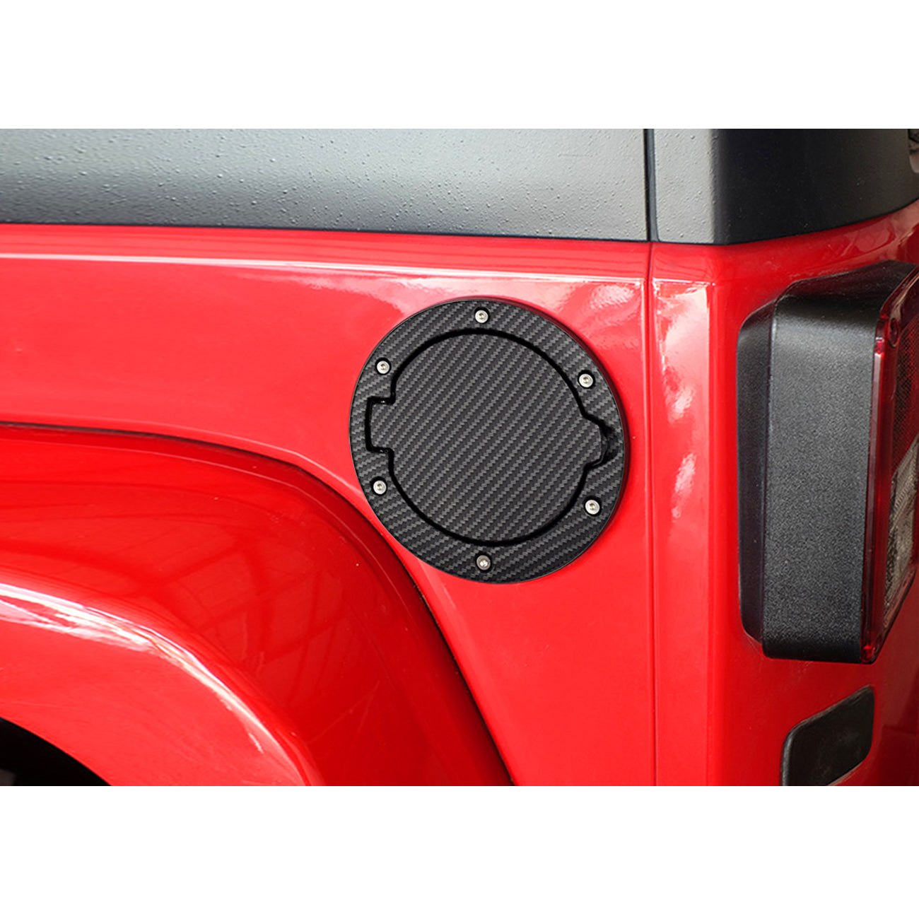 Carbon Fiber Gas Fuel Tank Cover for 07-18 Jeep Wrangler JK/ JKU丨Amoffroad