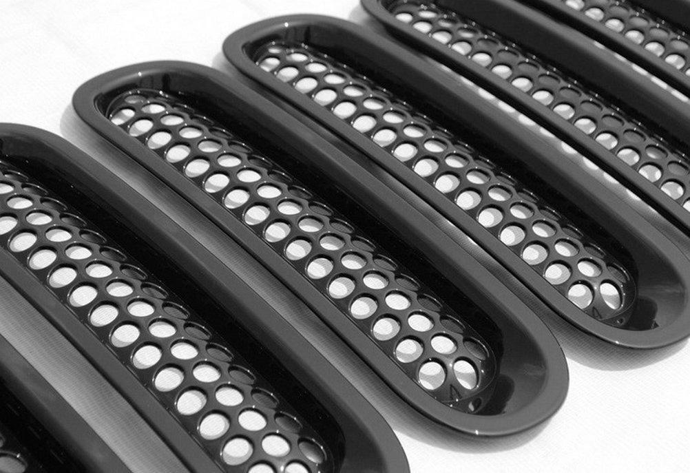 Lot 5 Inserts Poignées Porte Aluminium Pour Jeep Wrangler JK Unlimited 2007-2016 - Noir