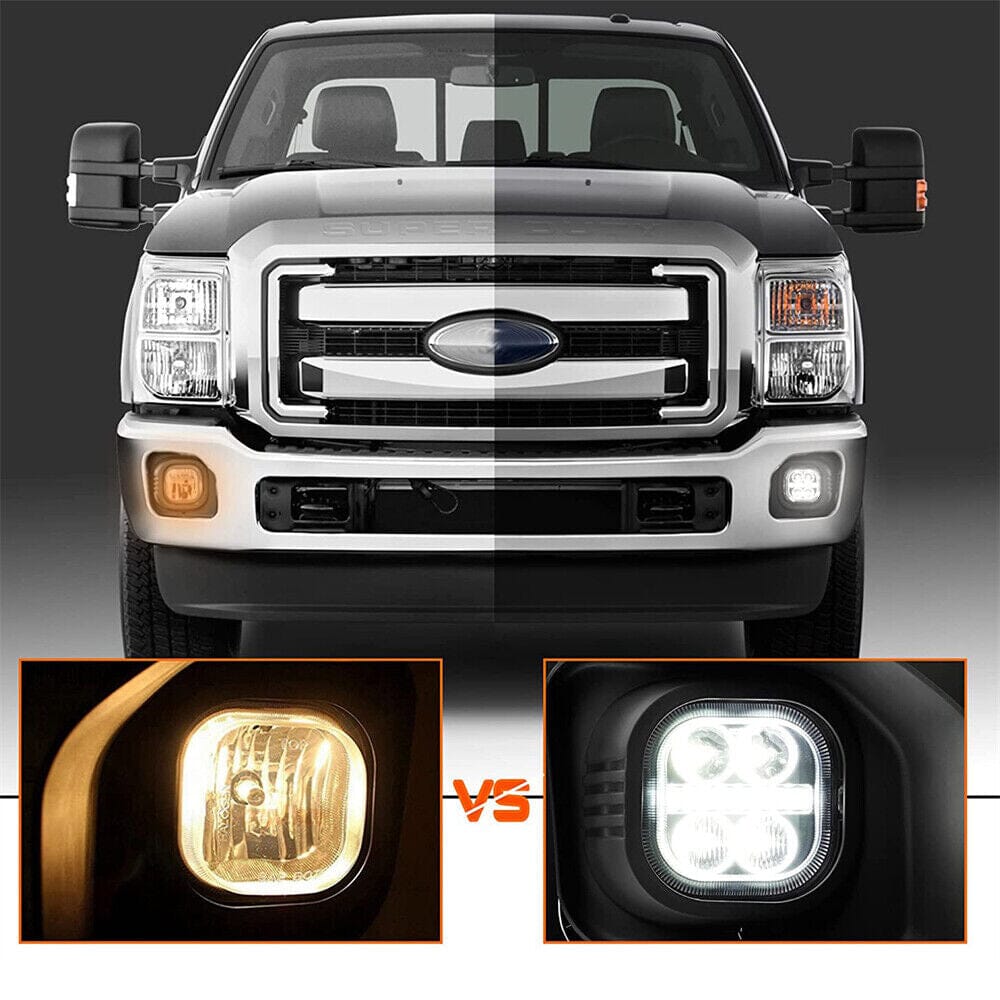 Daytime Running Lights LED Fog Light Assembly For 2011-2016 Ford F250 F350 F450