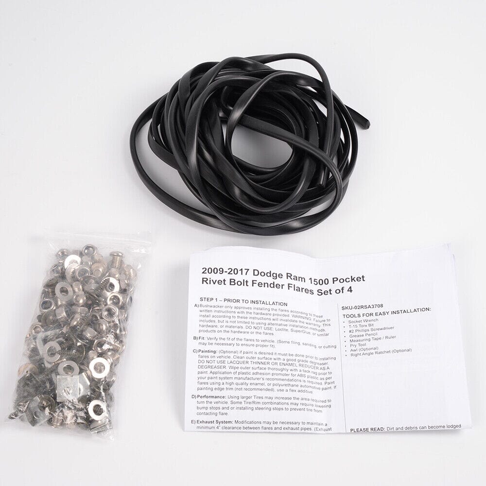 Fender Flares Pocket Rivet for 02-08 Dodge Ram 1500/03-09 Ram 2500 3500 ...