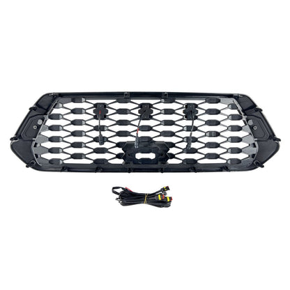 16-21 Toyota Tacoma  Front Grille w Amber Lights  AMOFFROAD