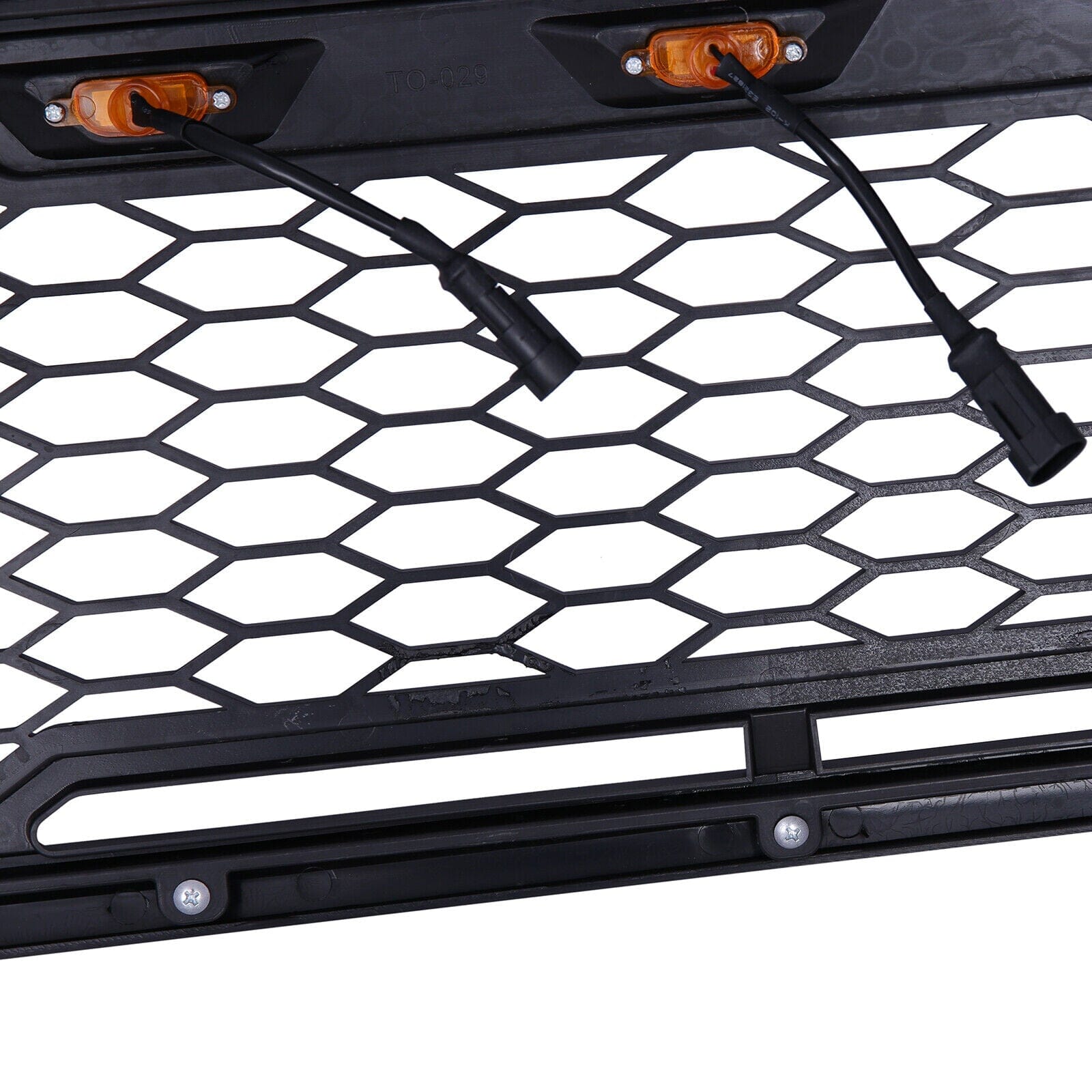 Front Upper Mesh Grille W/LED Amber Lights For 2005-2011 Toyota Tacoma