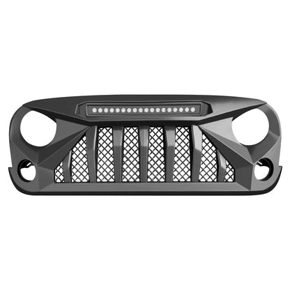 amoffroad jeep wrangler gladiator grille led off-road lights smoked turn lights combo