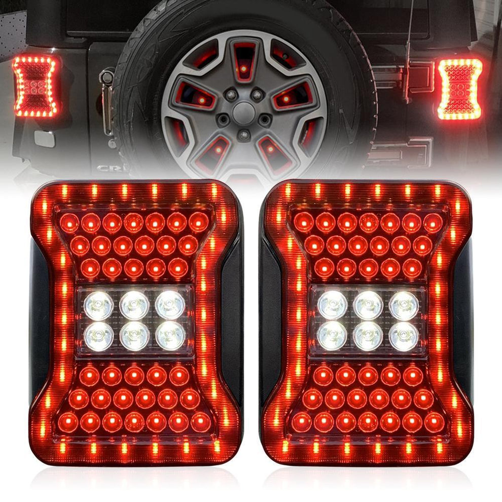 Jeep Jk Jku Tail Lights Upgrade To Jl Look Amoffroad Free Shipping Am Off Road 3180