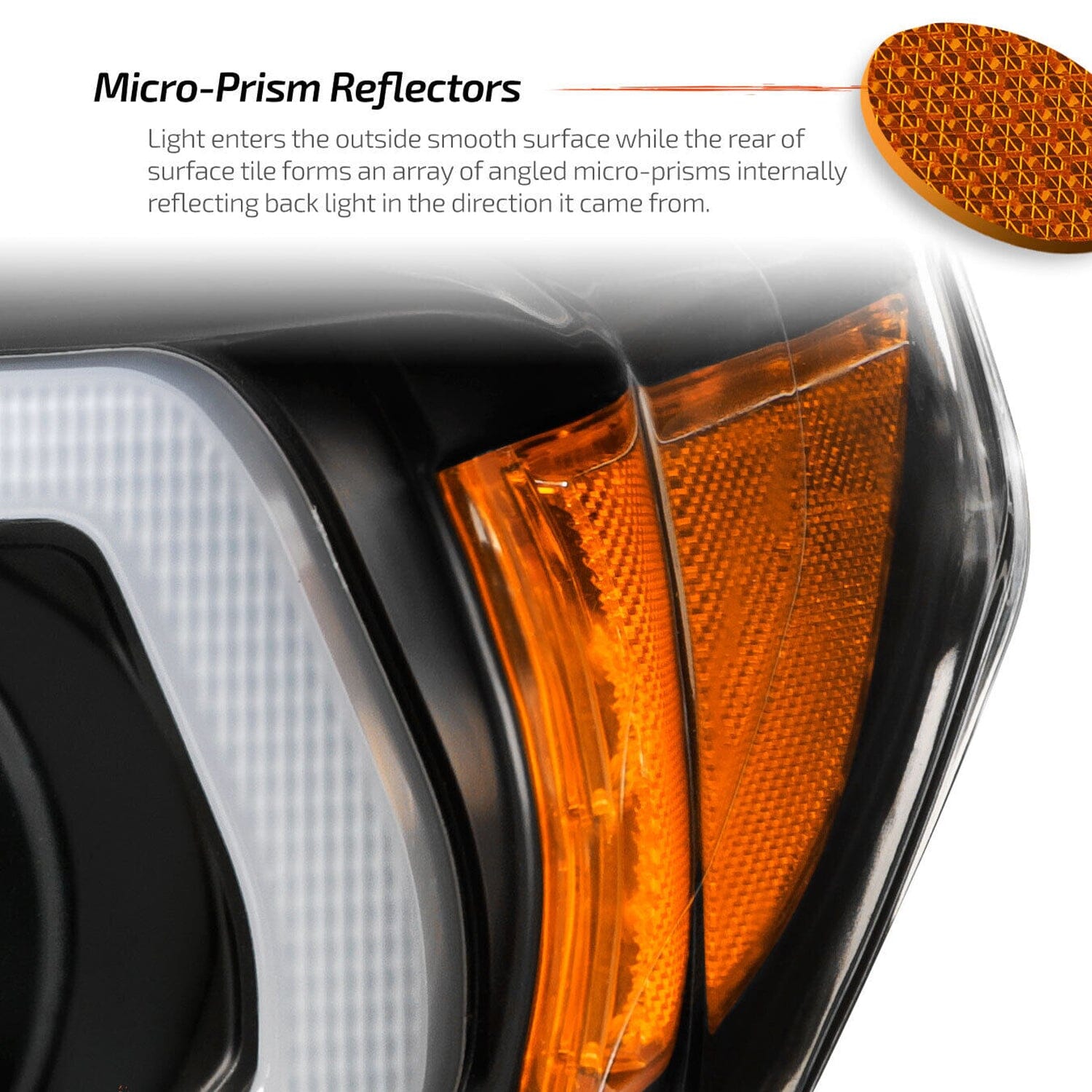 Pair Black Halogen Headlights For 2016-2022 Toyota Tacoma (w/o LED DRL) - Clear Lens, DOT/SAE, With Bulbs