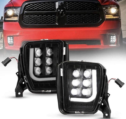 LED Fog Lights with DRL For 2013-2018 Dodge Ram 1500