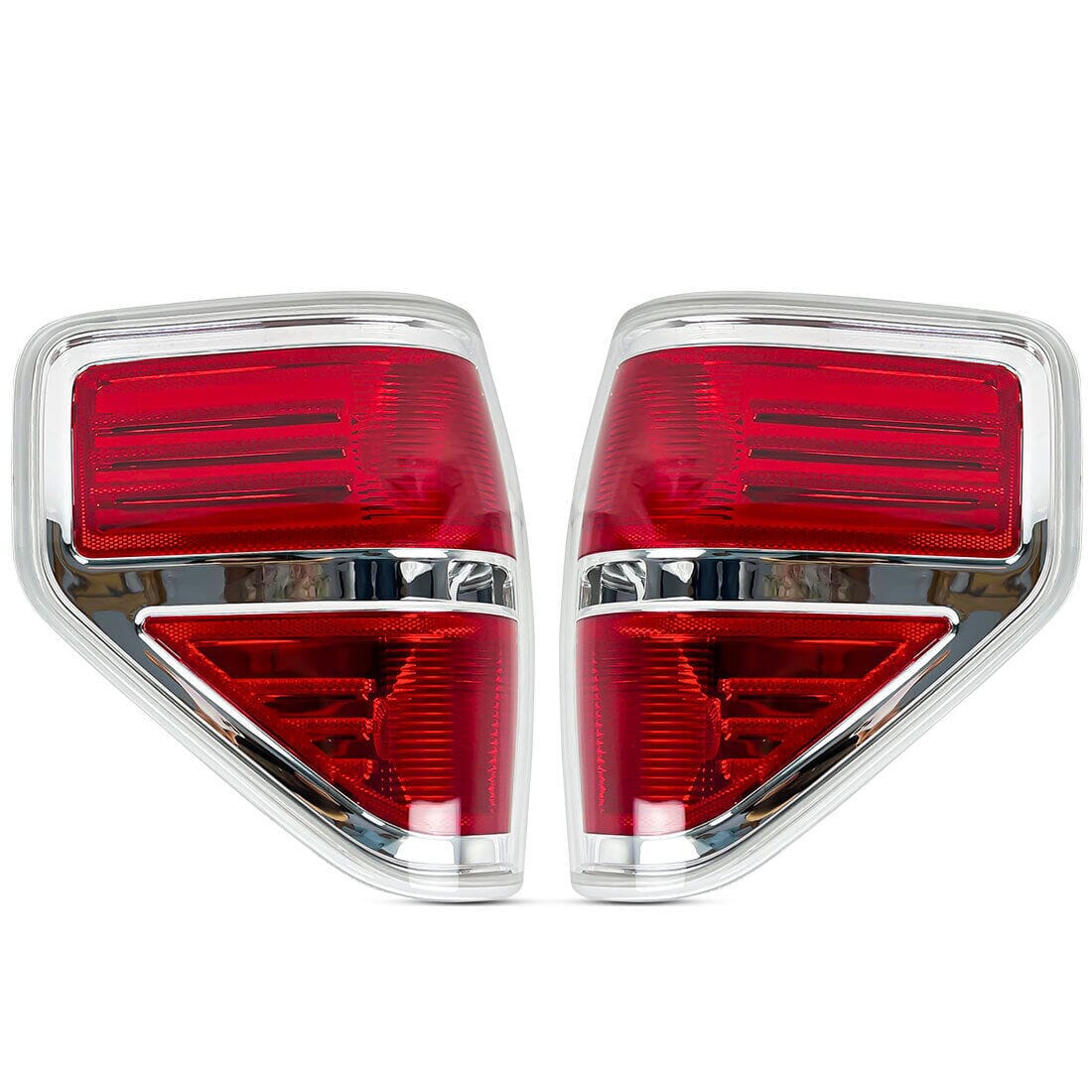 LED Tail Lights Brake Lamps Assembly Red Lens Housing without