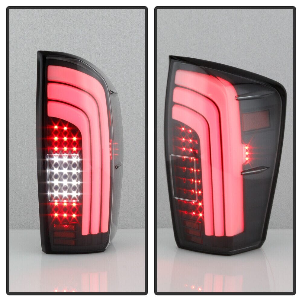 LED Tail Lights W/Sequential Tube Signal-Smoked Lens For 2016-2023