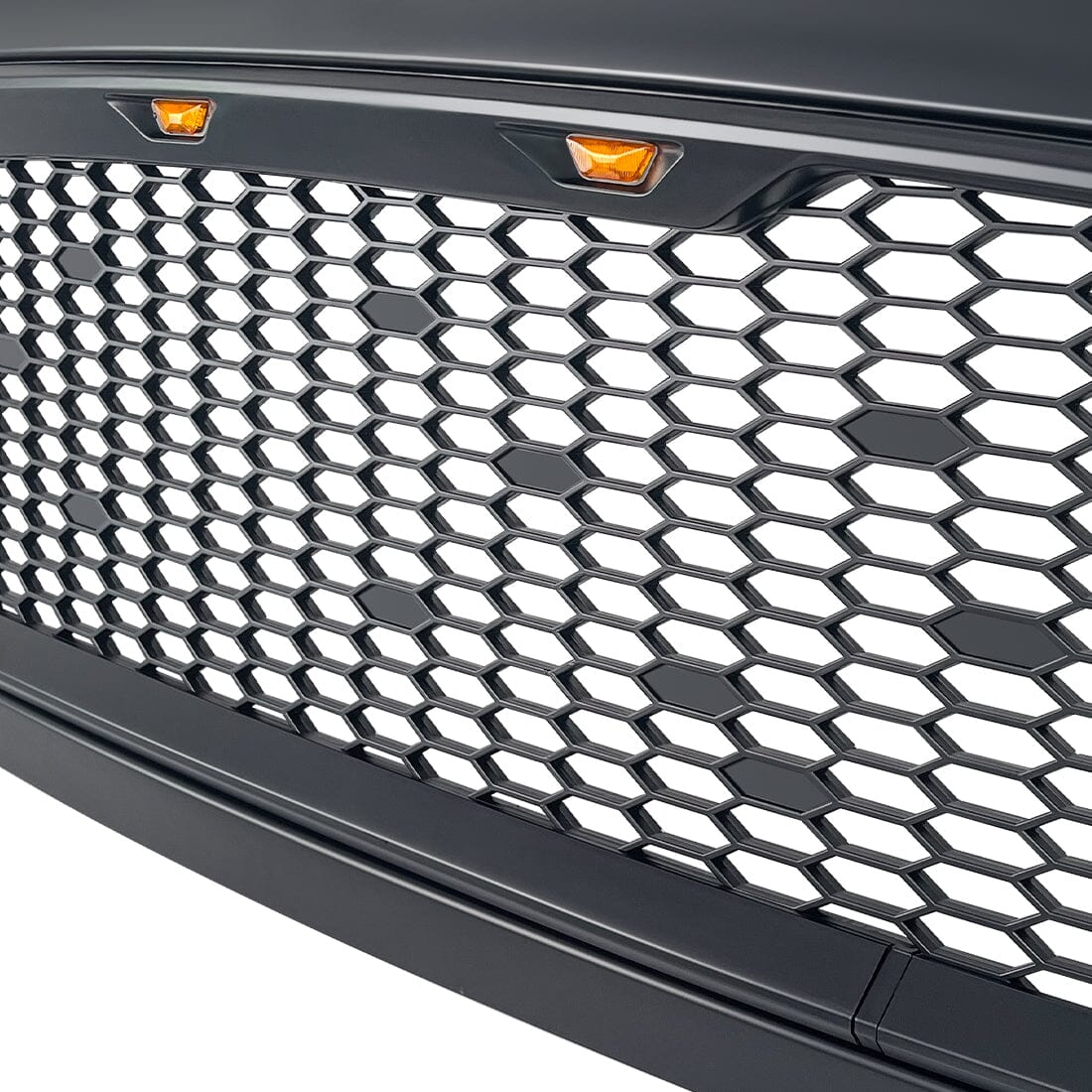 Mesh Grille w/ Amber lights For 2013-2018 Dodge Ram 1500