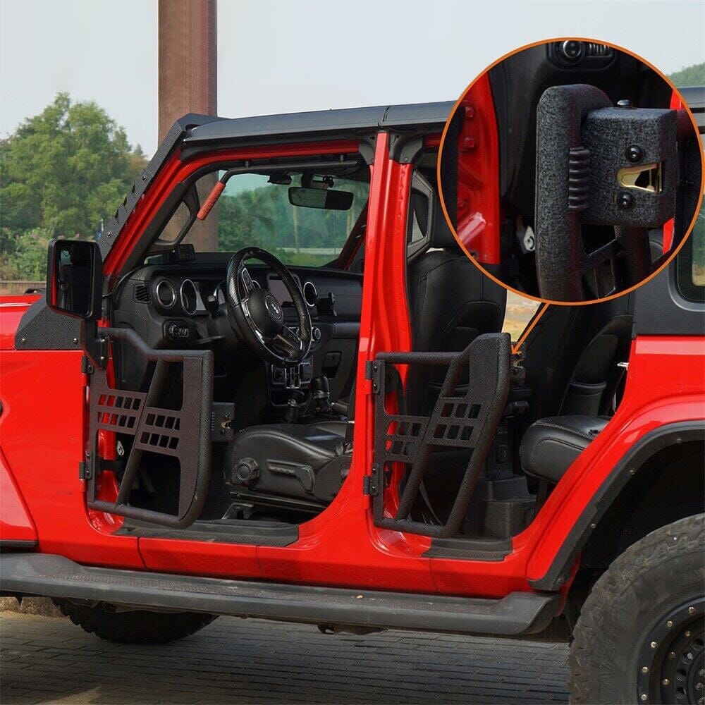 Off-Road Style Front & Rear Half Doors For 18-23 Jeep Wrangler JL & Gladiator JT