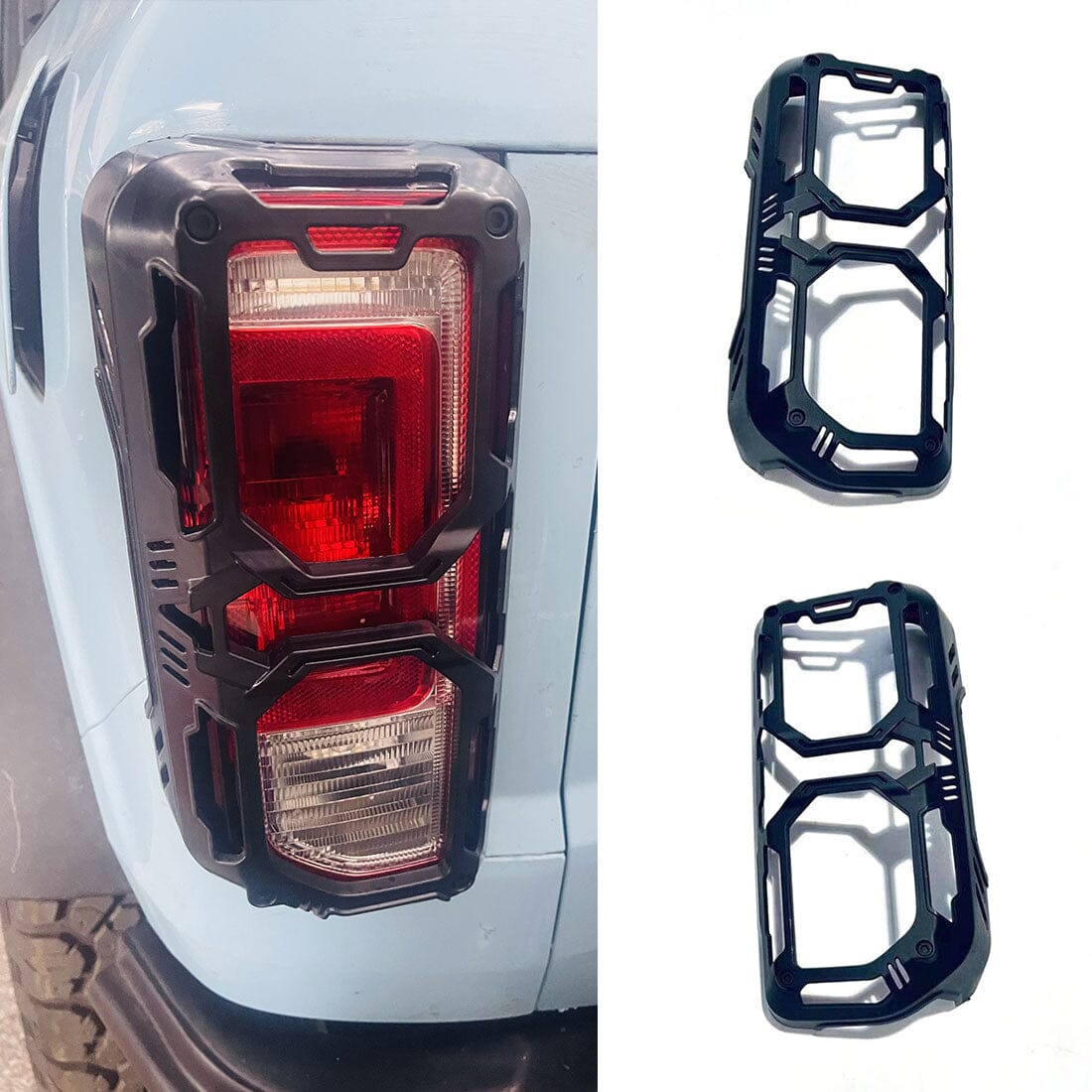 Off-Road Style Tail Light Guard Cover Trim For 2021-2023 Ford Bronco