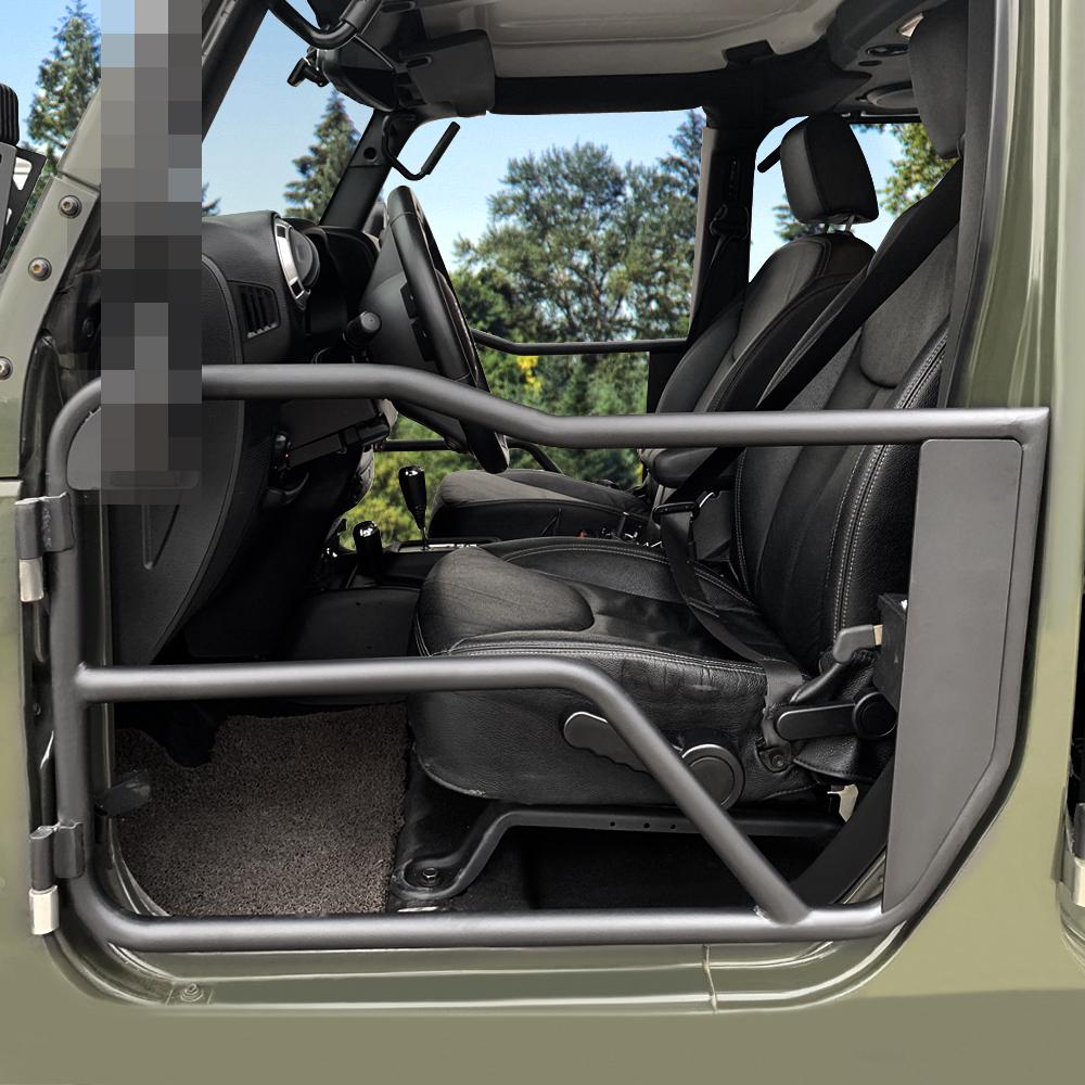 Tubular Door Without Mirrors for 07-18 Jeep Wrangler JK 4 Door