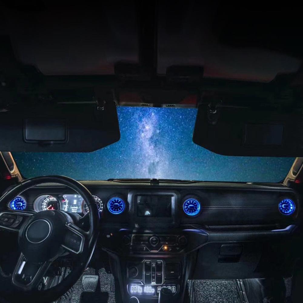 American Modified Turbo Air AC Vent w/ Ambient Light for Jeep