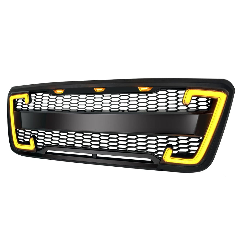 04-08 Ford F150 Raptor Style Mesh Grille w/DRL & Turn Signal