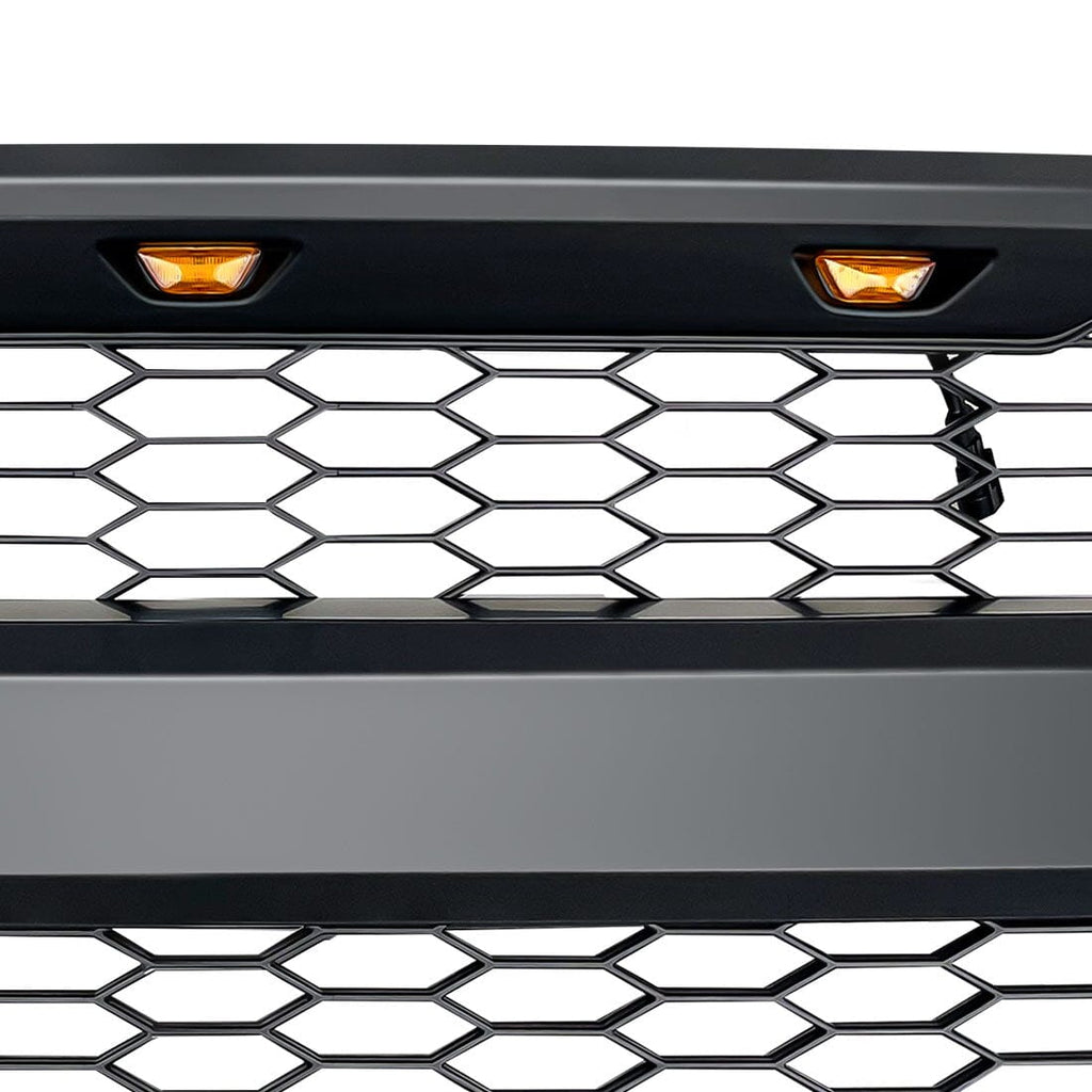 Raptor Style Mesh Grille W/DRL & Turn Signal Lights For 2015-2017 Ford ...