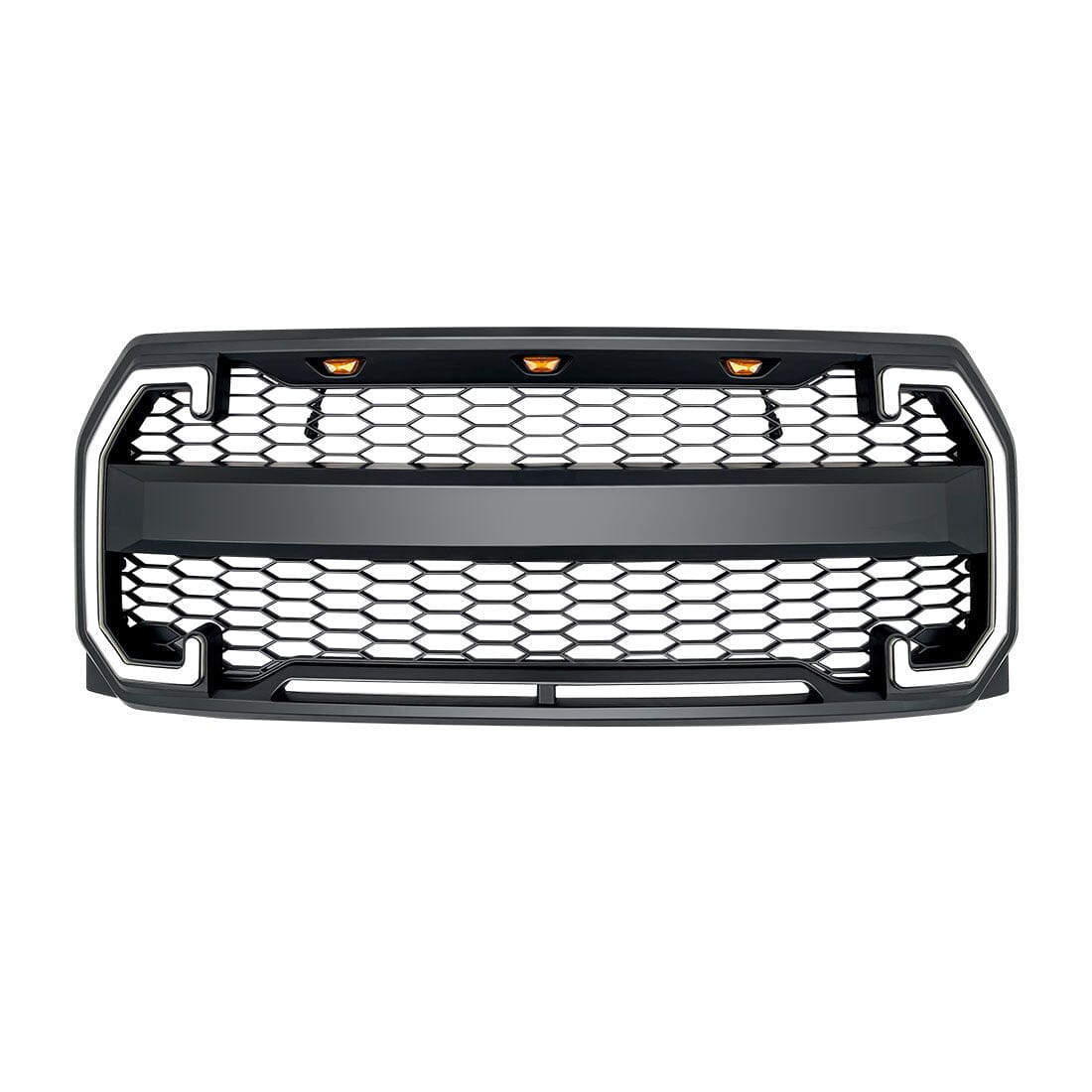 Raptor Style Mesh Grille W/DRL & Turn Signal Lights For 2015-2017 Ford F150