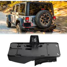 Rear License Plate Tag Bracket With Lamp for 07-18 Jeep Wrangler JK JKU