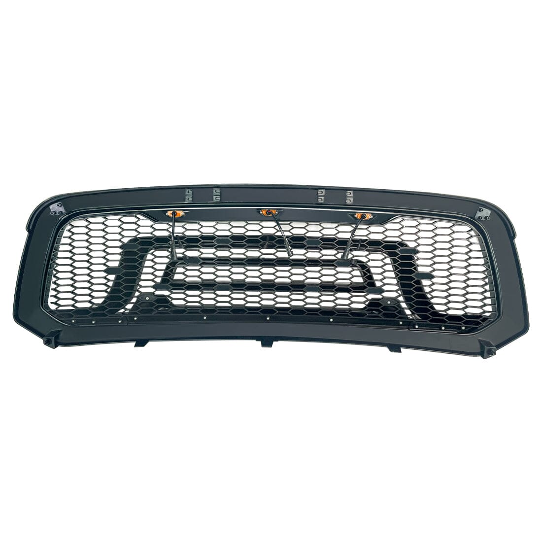 Rebel Style Front Grille W/Amber LED Lights For 2013-2018 Dodge Ram 1500