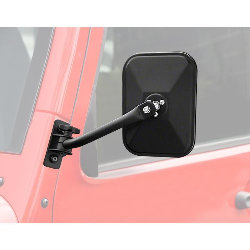 Jeep Wrangler Rectangular Side Mirrors