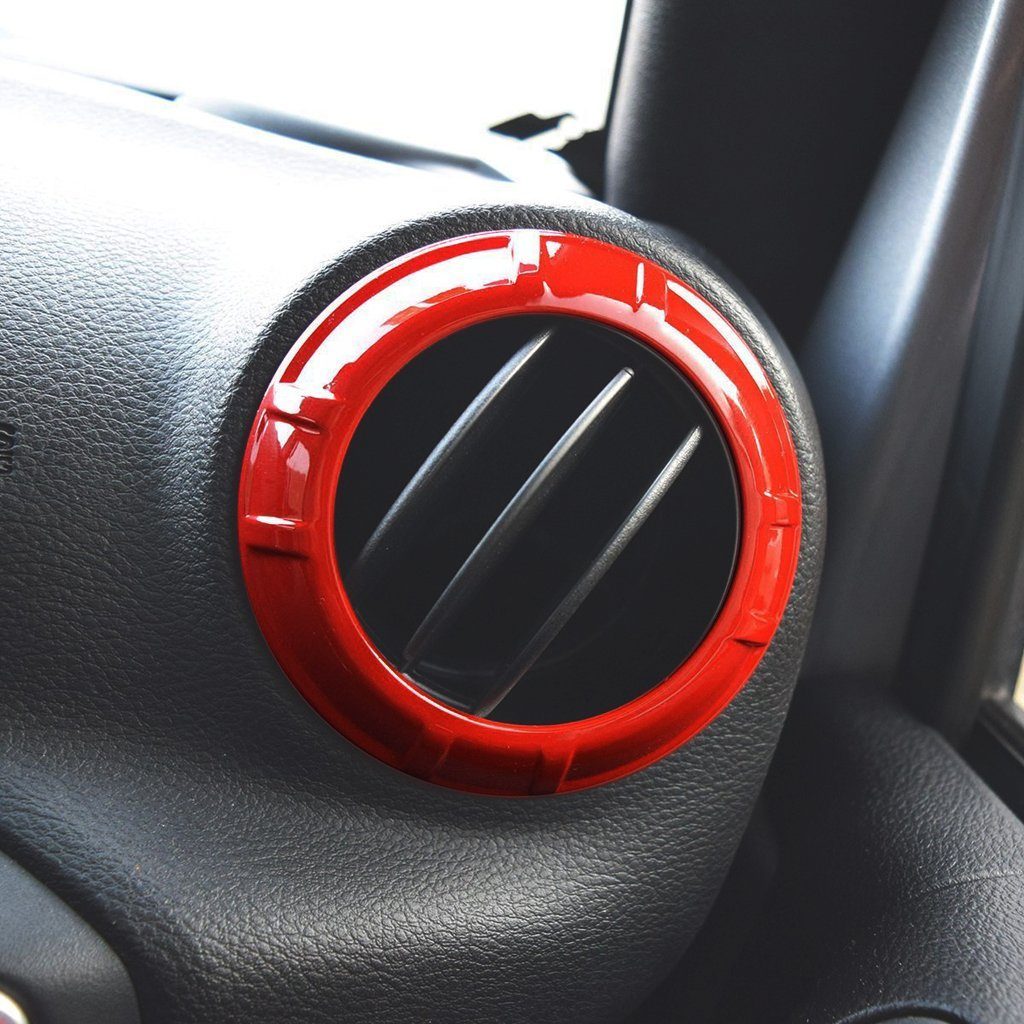 Jeep Wrangler Air Conditioning Vent Red Trim Kits