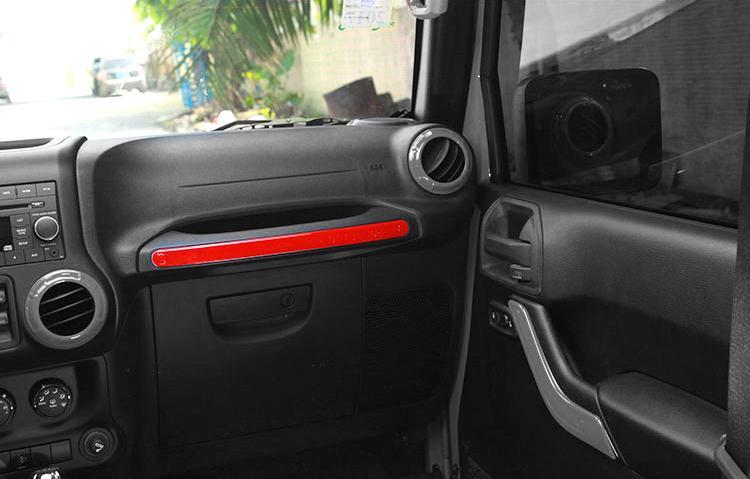 Red Copilot Interior Trim Kits for 11-18 Jeep Wrangler JK