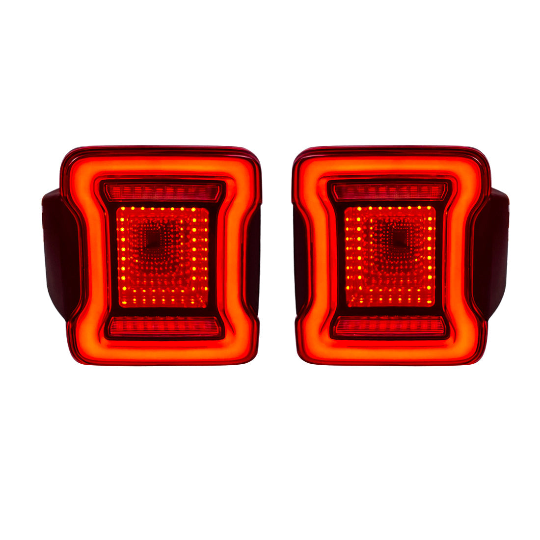 Red Cover Tunnel Tail light for 18-22 Jeep Wrangler JL丨Amoffroad
