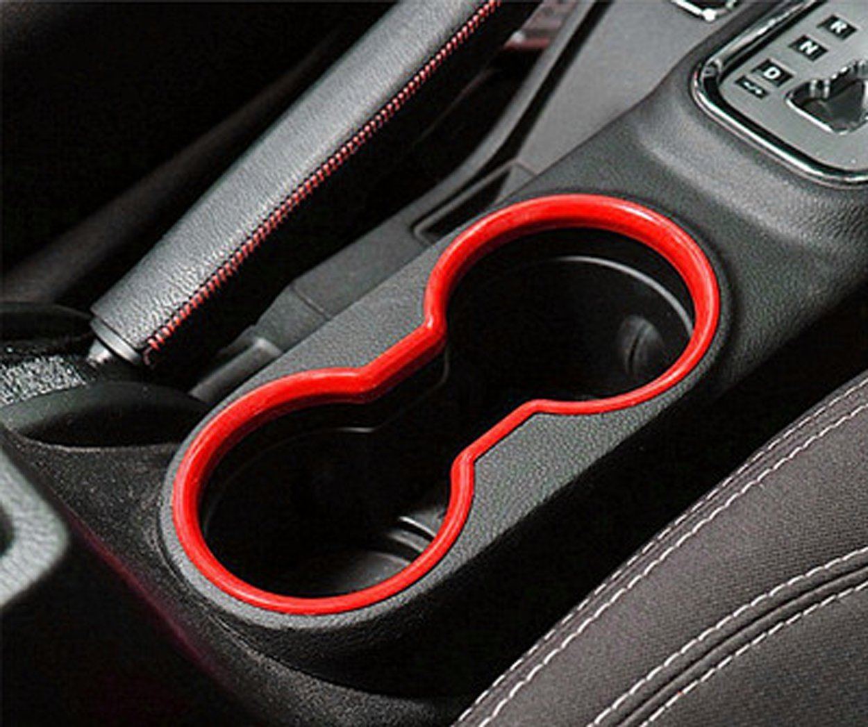 Jeep Wrangler Cup Holder Red Interior Trim Kits