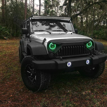 Jeep Wrangler DOT Approved 7 Inch RGB Halo Headlights