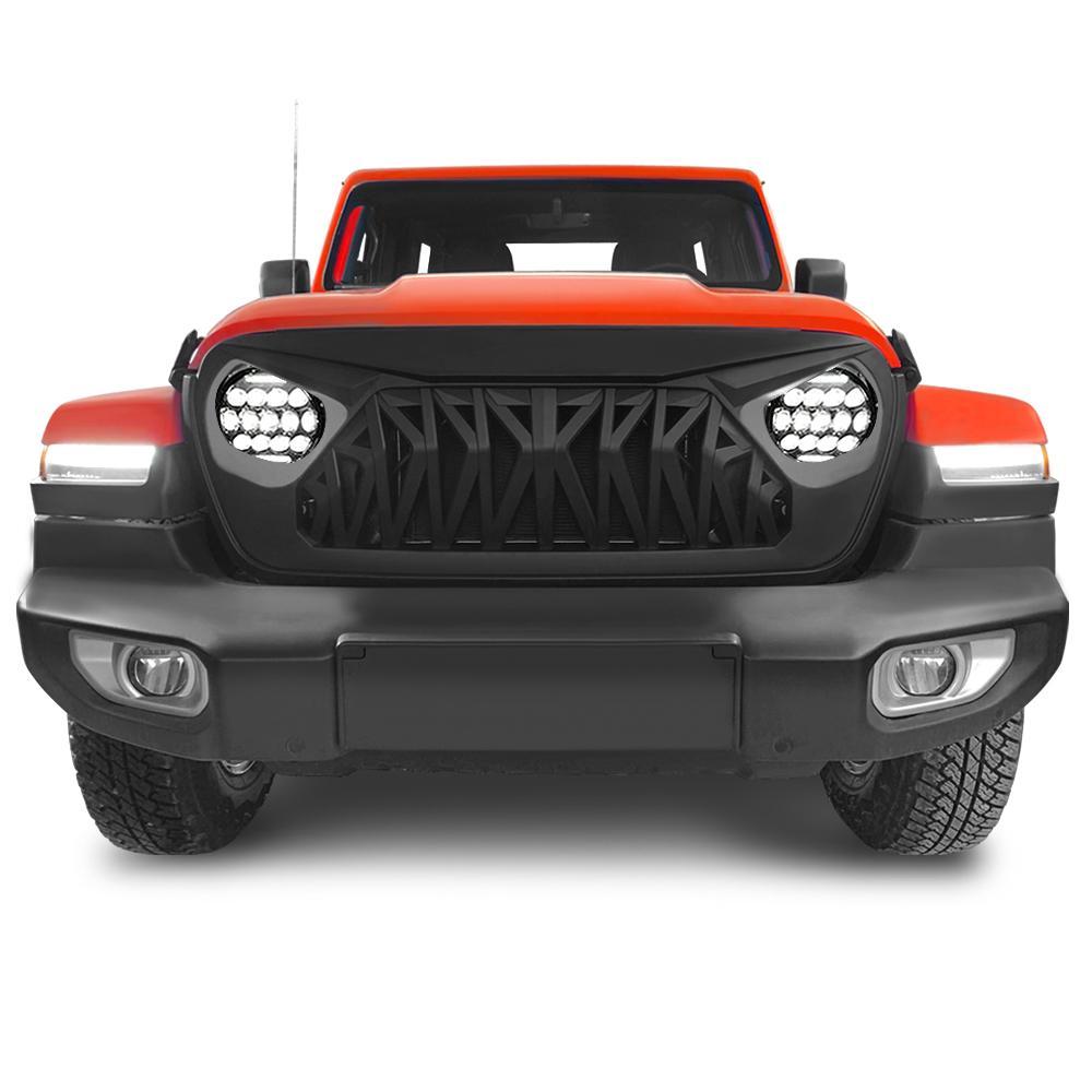 Jeep Wrangler JL Shark Grille & Honeycomb Headlights Combo