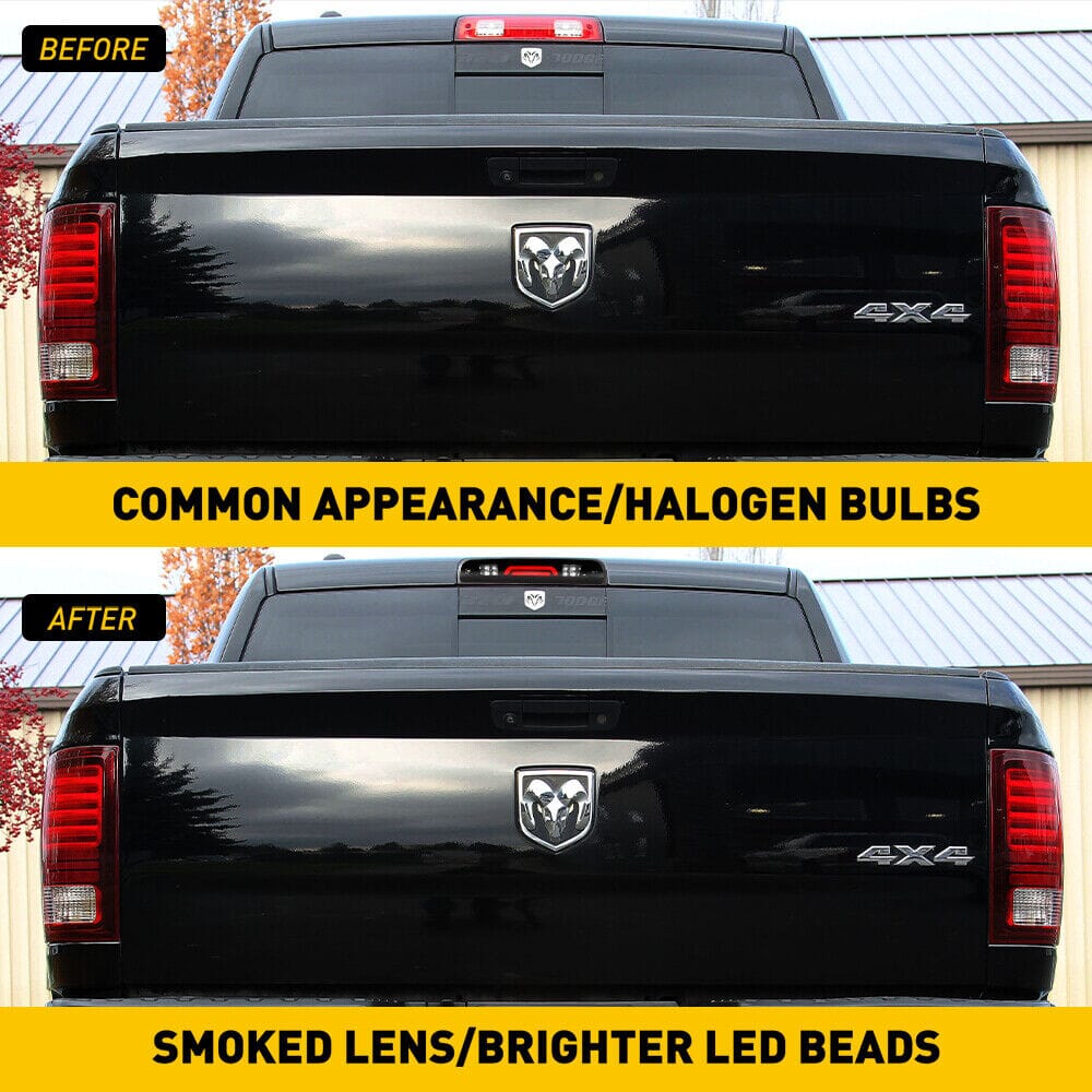 Smoked LED 3rd Tail Lights Brake Lamp For 2009-2018 Dodge Ram 1500 &10-18  2500 3500