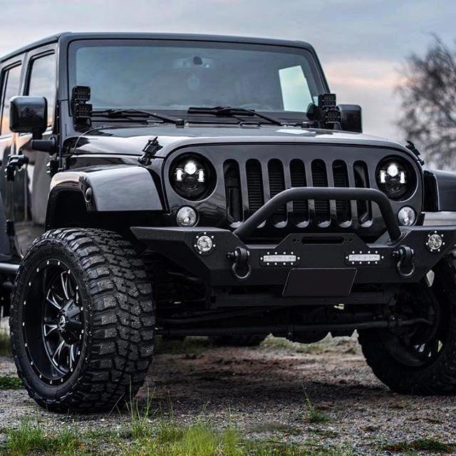 LX-LIGHT 7" LED Headlights Pair High/Low Beam For Jeep Wrangler JK TJ LJ CJ 1997-2019