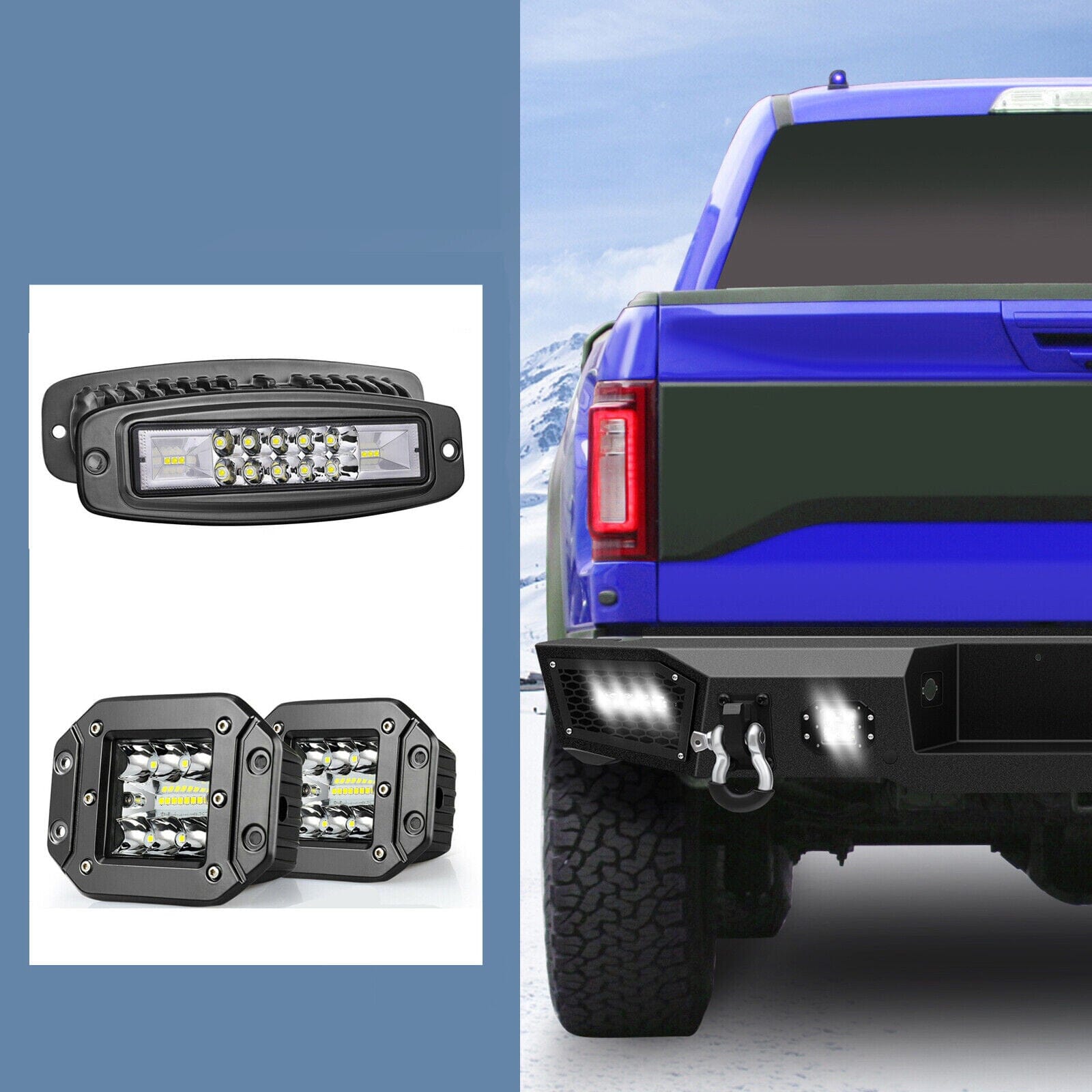 Black Steel Rear Bumper For 2008-2016 Ford F-250/F-350/F-450 Super Duty - Powder Coated