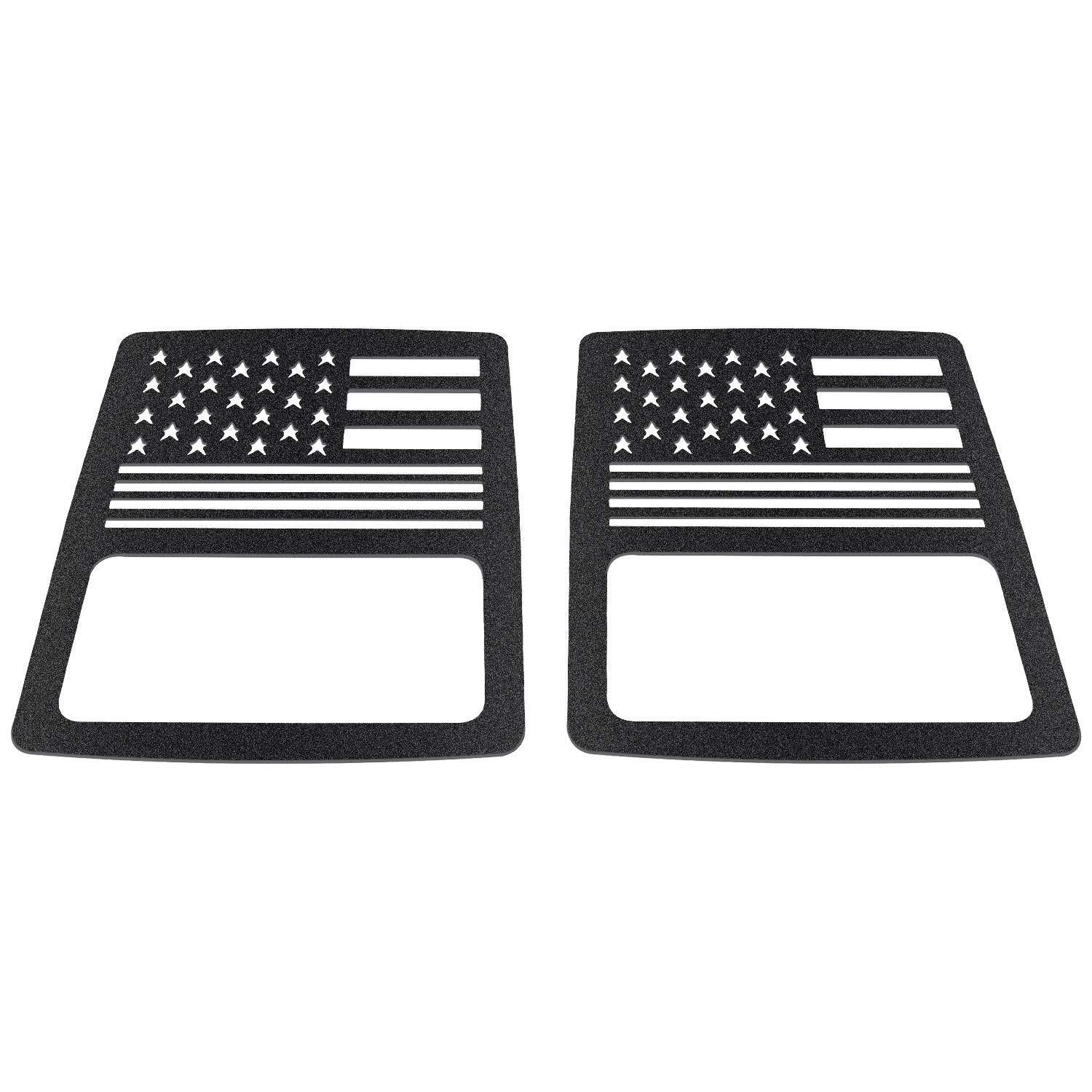 18-19 Jeep JL US Flag Tail Light Covers | AMOffRoad | Free Shipping ...