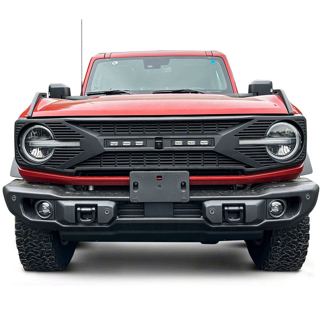 Tomahawk Grille w/ Off-Road Lights& Camera Hole Option For 2021-2023 Ford Bronco