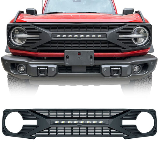 Tomahawk Grille w/ Off-Road Lights For 2021-2023 Ford Bronco