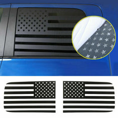 US Flag Rear Window Side Trim Stickers Decal For 2018+ Dodge Ram 1500