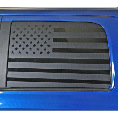 US Flag Rear Window Side Trim Stickers Decal For 2018+ Dodge Ram 1500