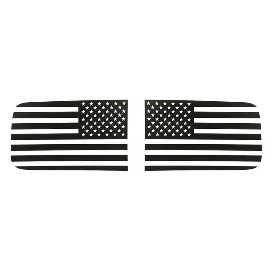 Ram Rear Window Graphics US Flag Rear Window Side Trim Stickers Decal For 2018+ Dodge Ram 1500 ...